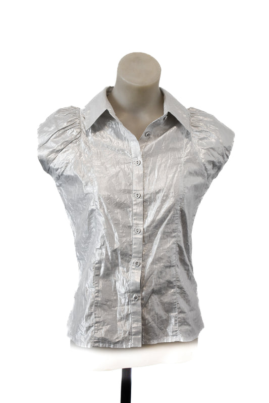 Wayne Cooper metallic blouse, S