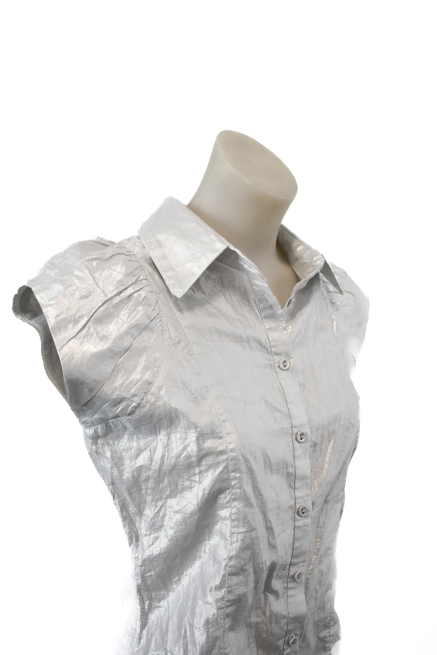 Wayne Cooper metallic blouse, S