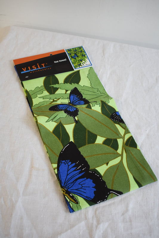 Tropical North Queensland butterfly tea towel, new with tags