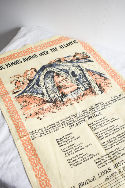 The Famous bridge over the Atlantic - Scotland tea towel