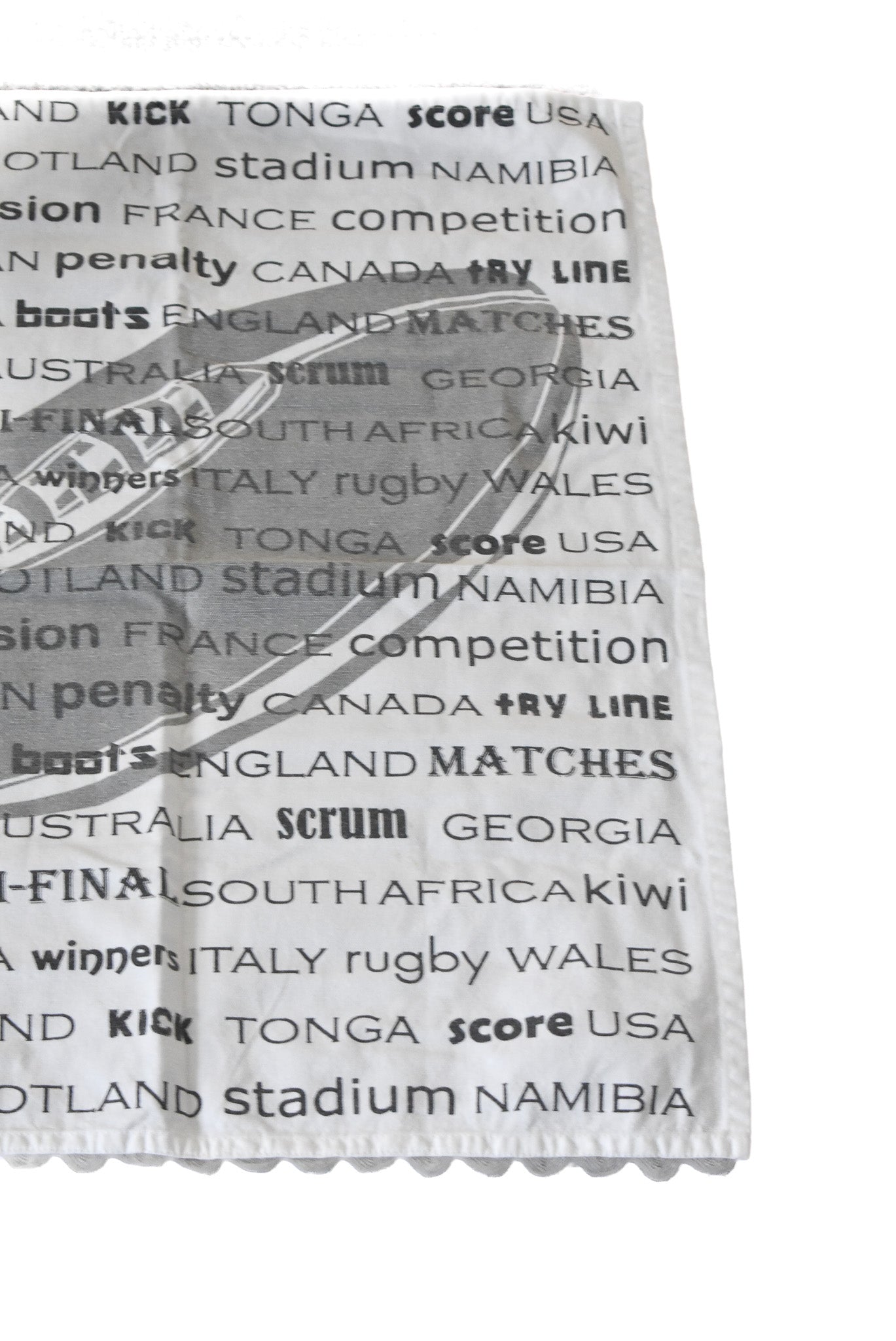 Rugby World Cup tea towel