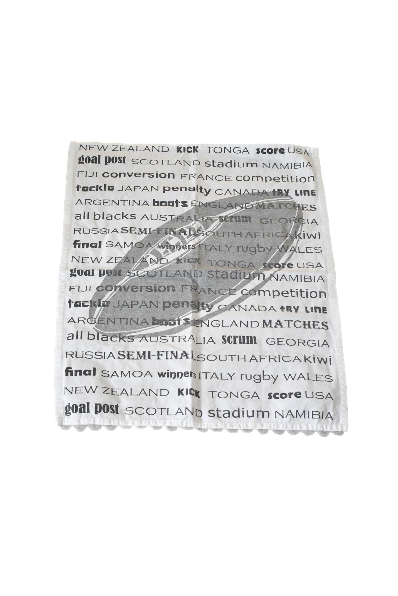 Rugby World Cup tea towel