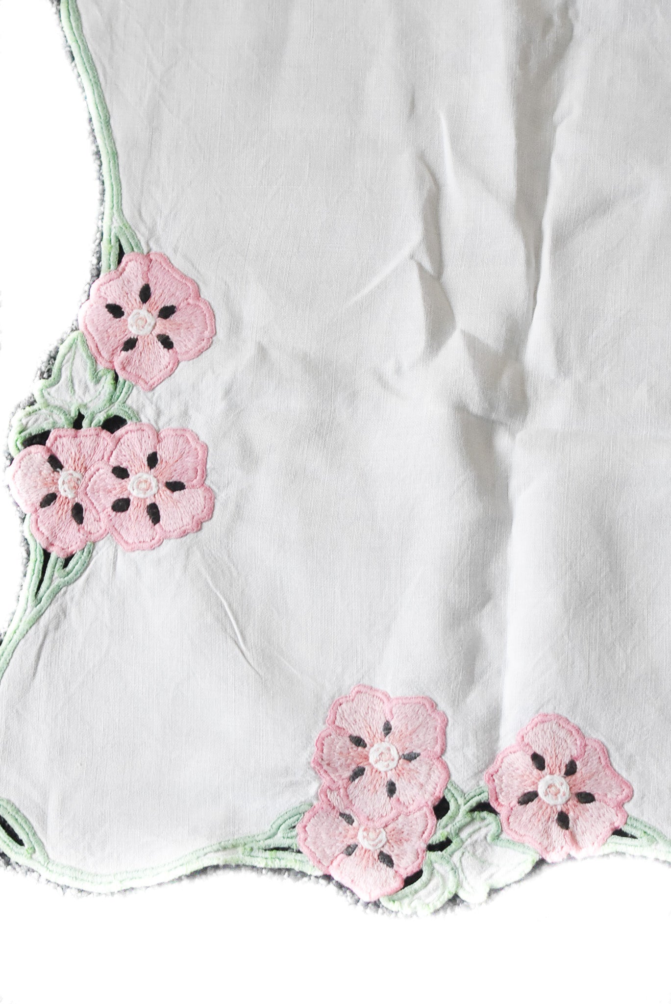 Small embroidered tablecloth