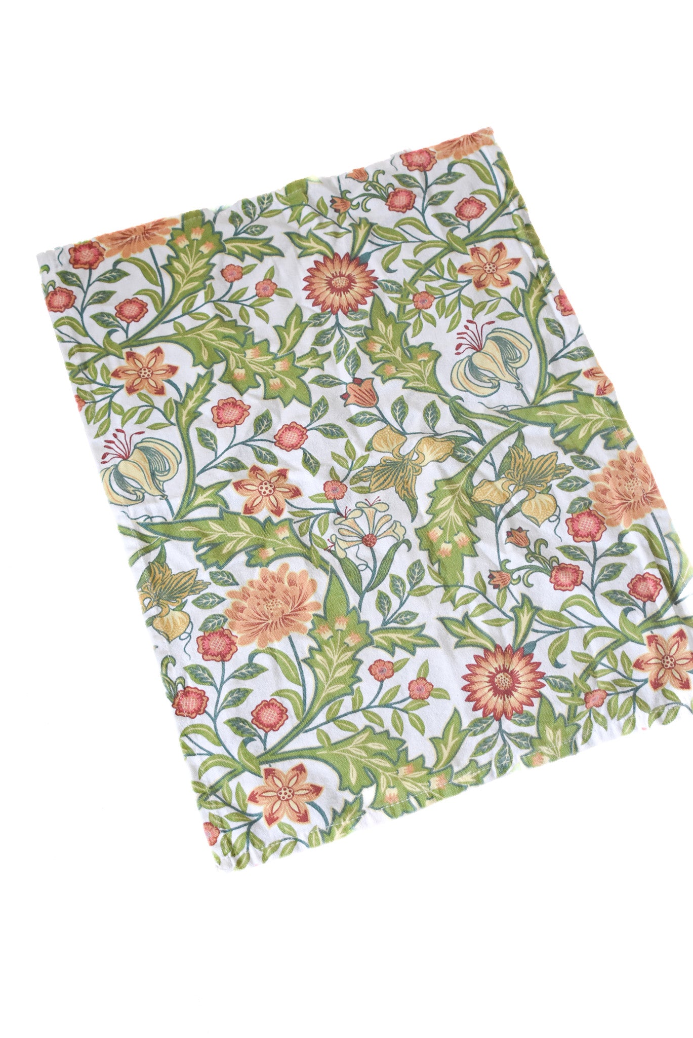 Floral tea towel