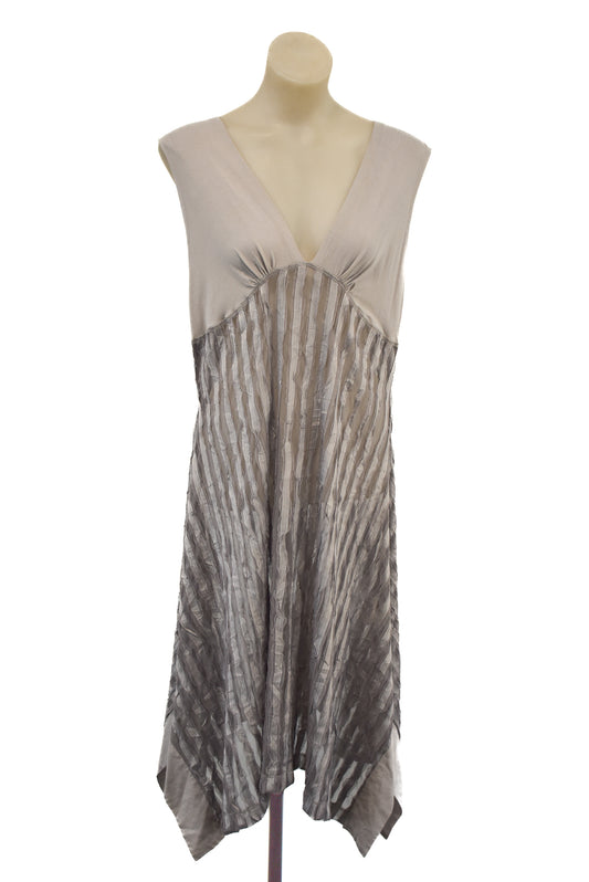 Unique David Pond mesh grey dress, 12