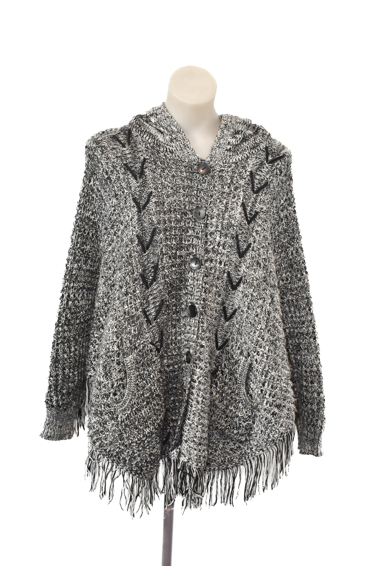 Mika & Gala knitted poncho, O/S