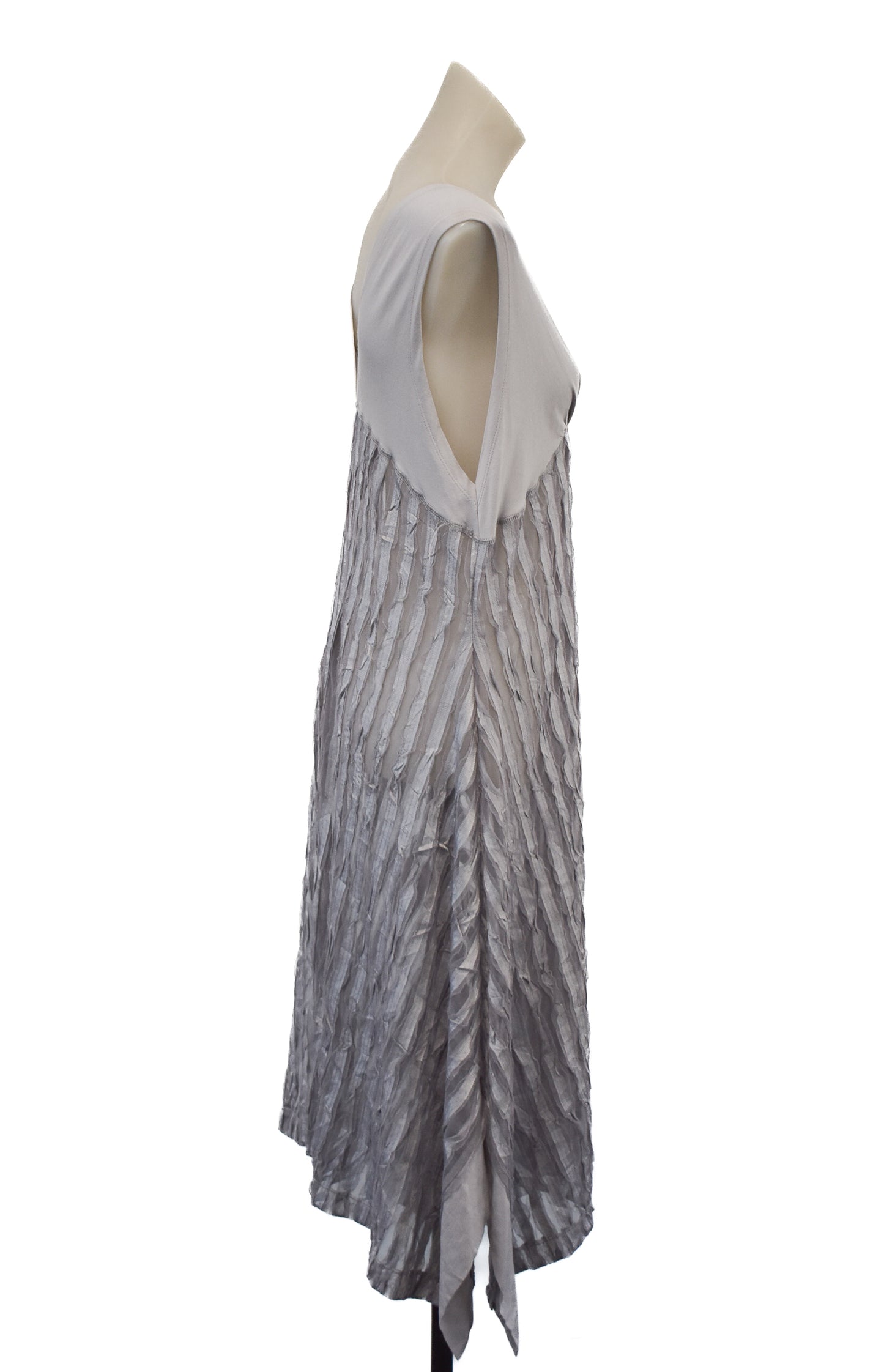 Unique David Pond mesh grey dress, 12