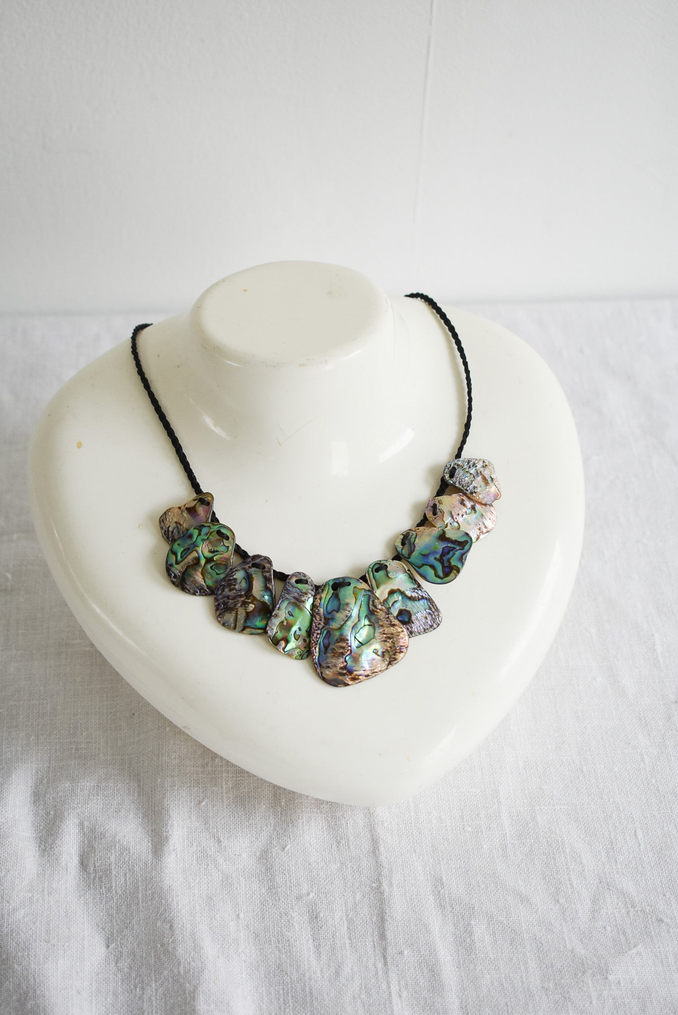 Braided Paua shell necklace