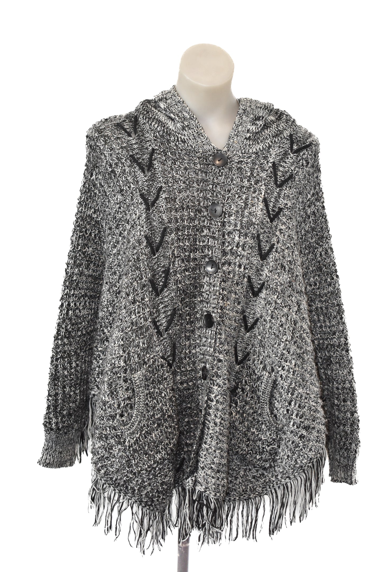 Mika & Gala knitted poncho, O/S