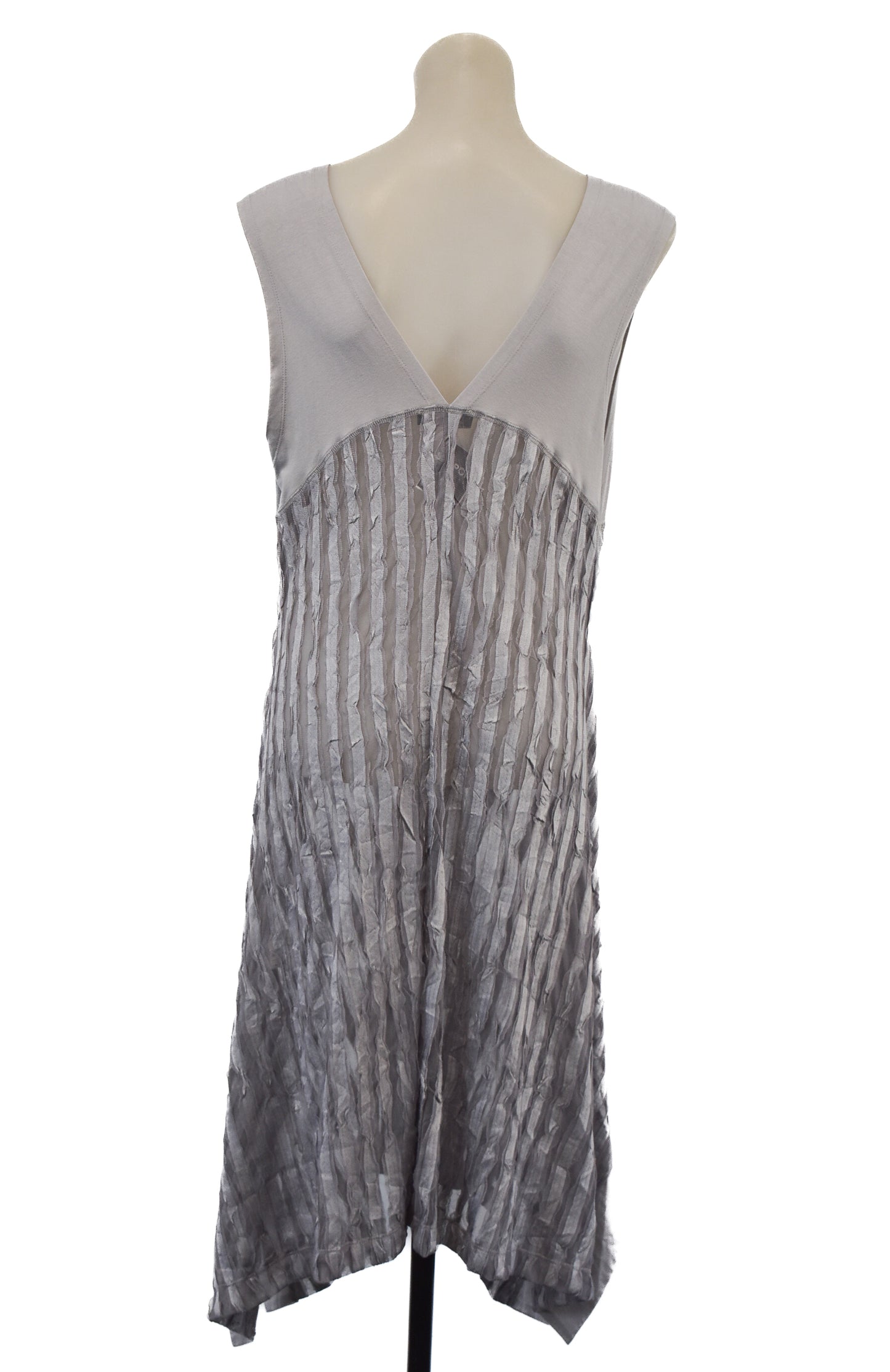 Unique David Pond mesh grey dress, 12