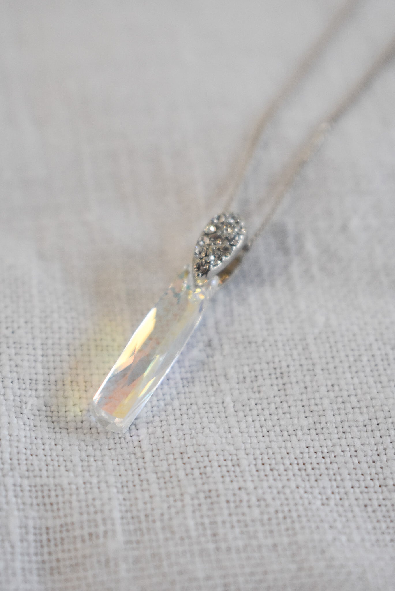 Crystal 925 silver necklace