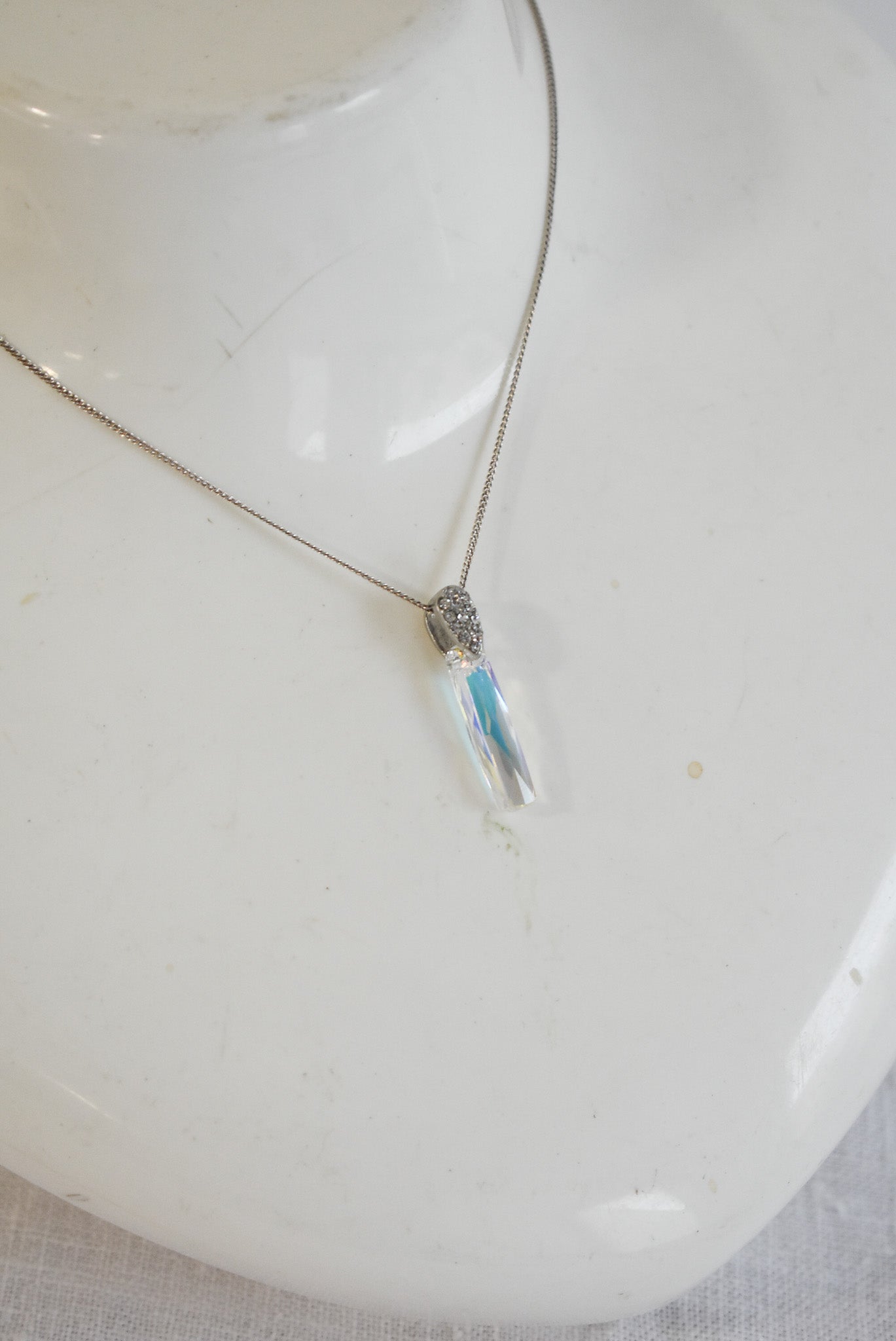 Crystal 925 silver necklace