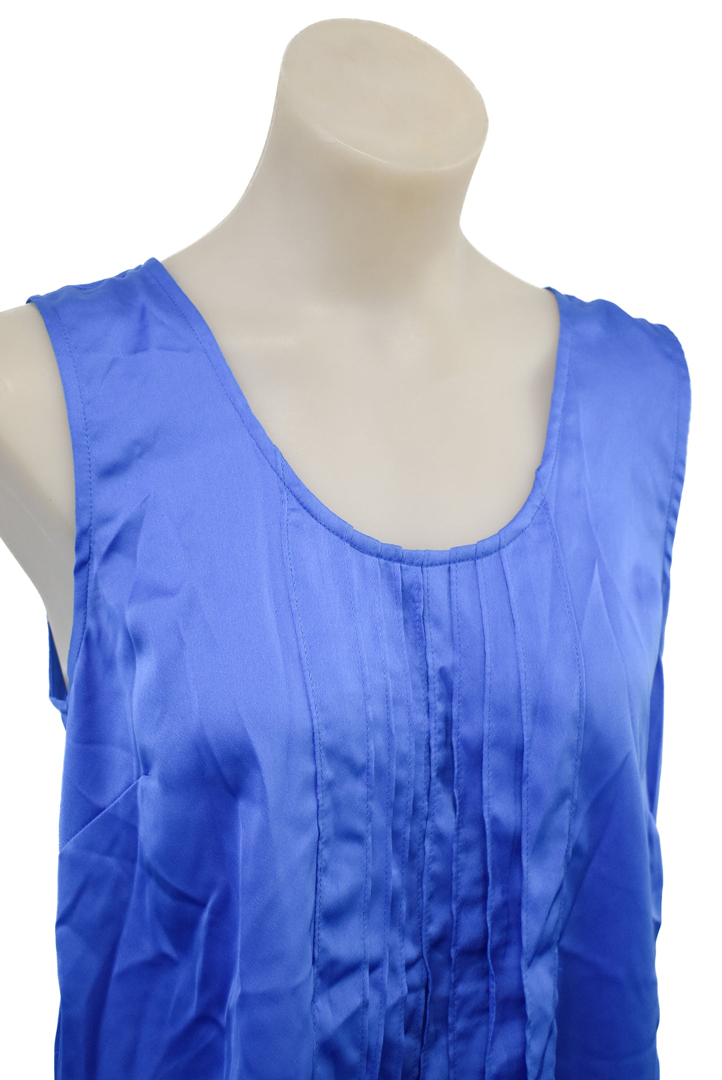 Ltd Edition By Hero brand flattering ruched cobalt blue vest top, 10