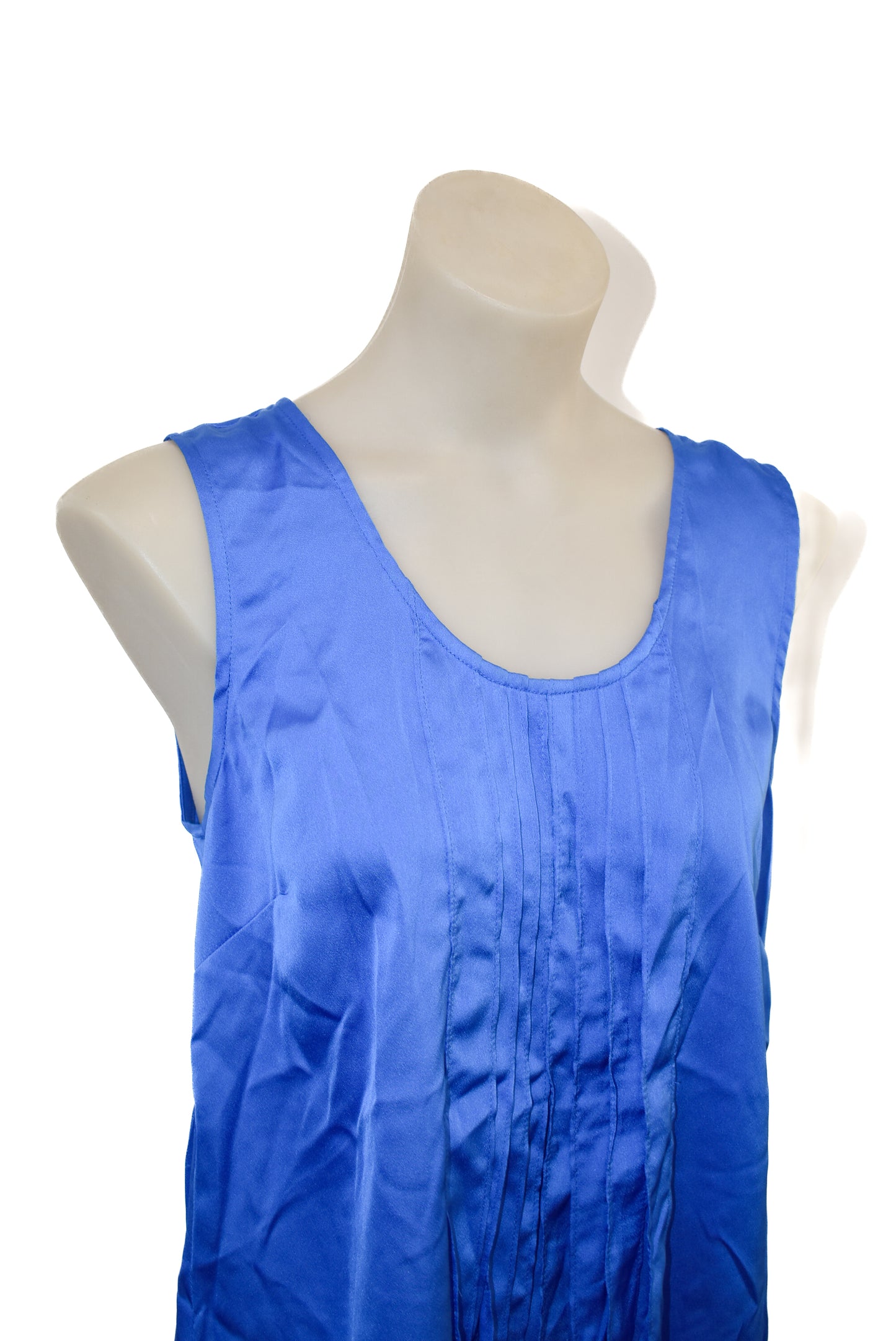 Ltd Edition By Hero brand flattering ruched cobalt blue vest top, 10