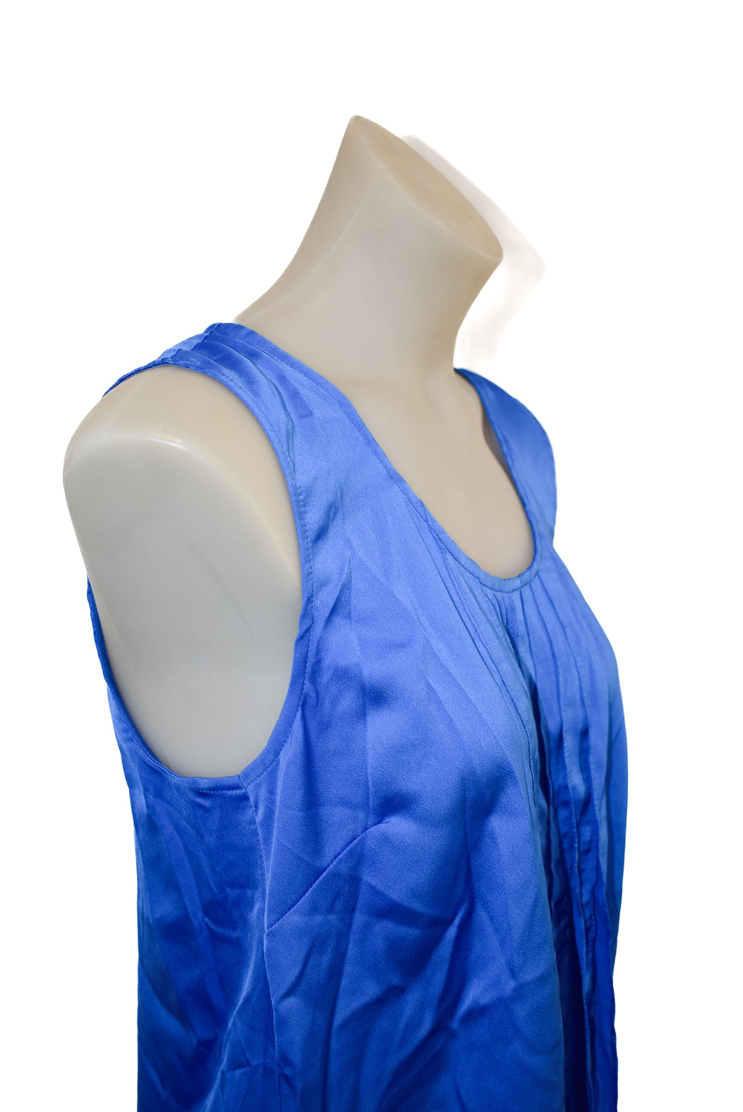 Ltd Edition By Hero brand flattering ruched cobalt blue vest top, 10