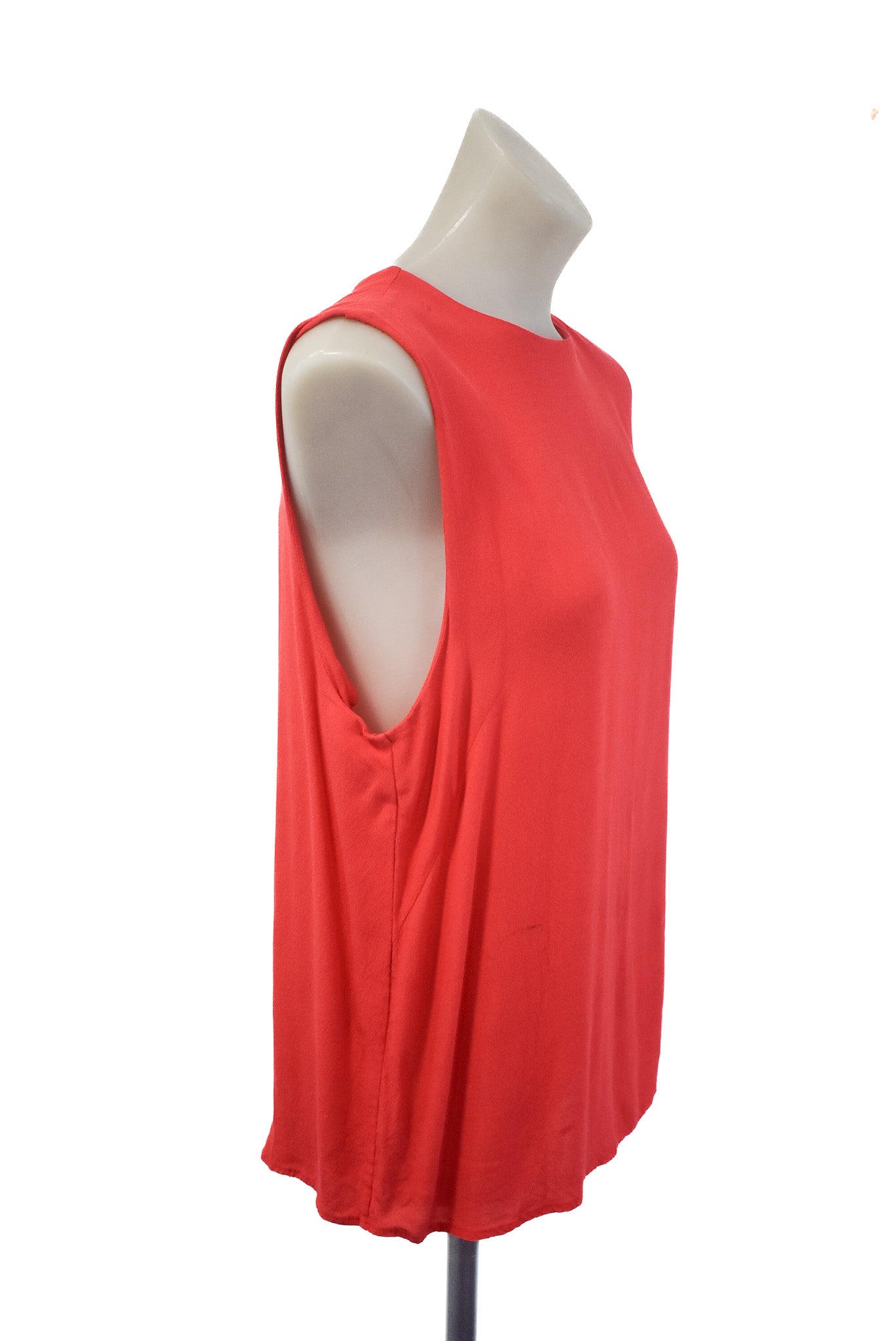 Stockholm Atelier & Other Stories, red high neck flowy vest top, 12/14