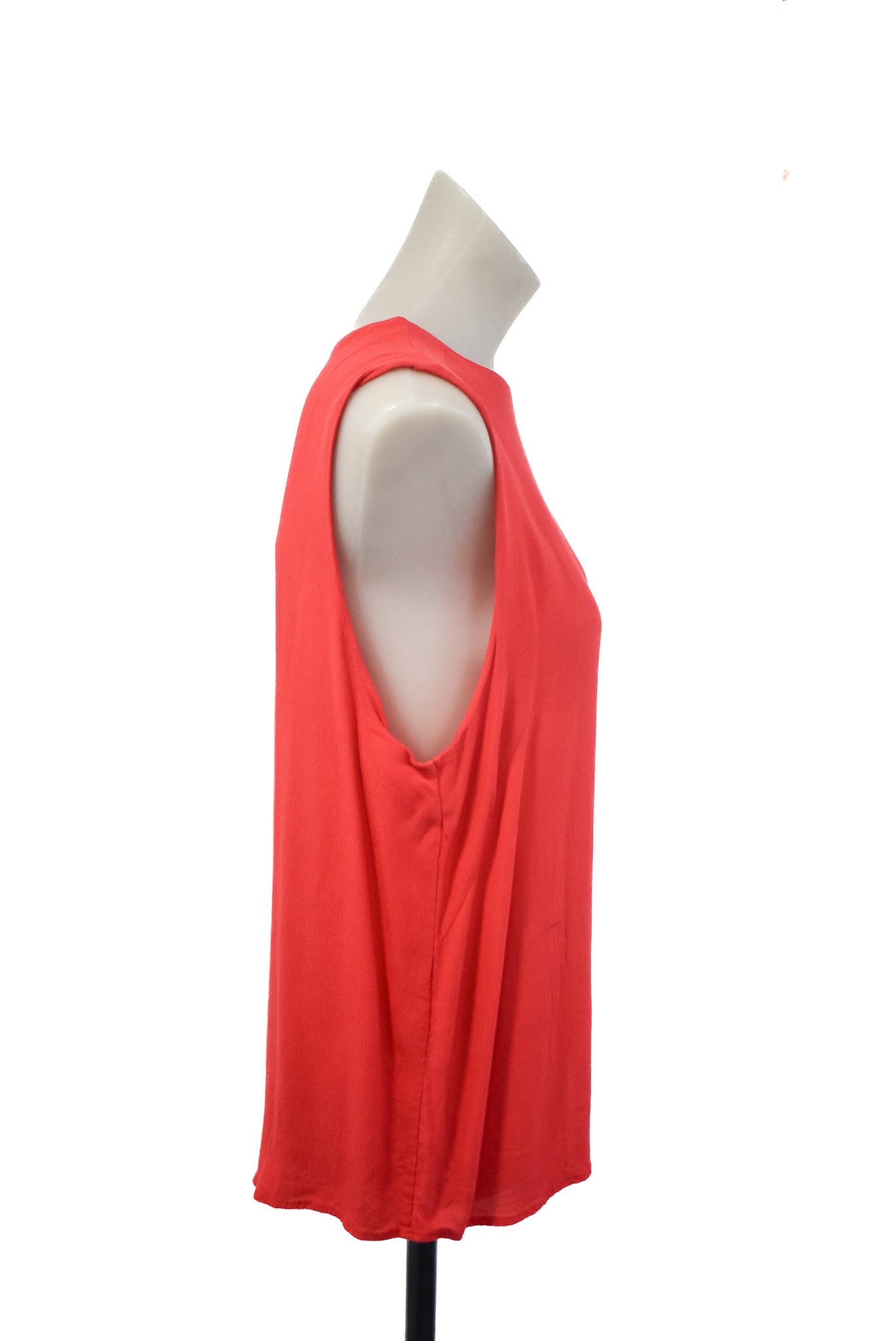 Stockholm Atelier & Other Stories, red high neck flowy vest top, 12/14