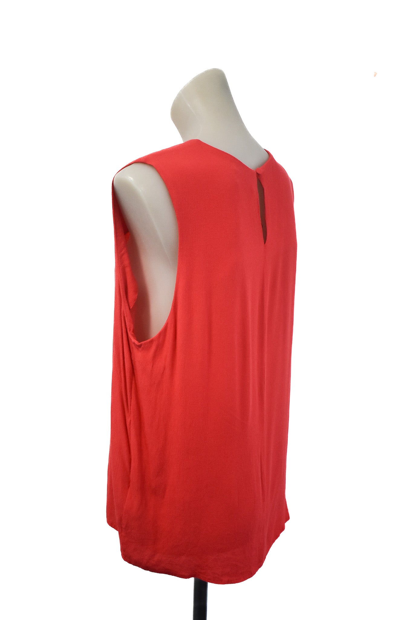 Stockholm Atelier & Other Stories, red high neck flowy vest top, 12/14