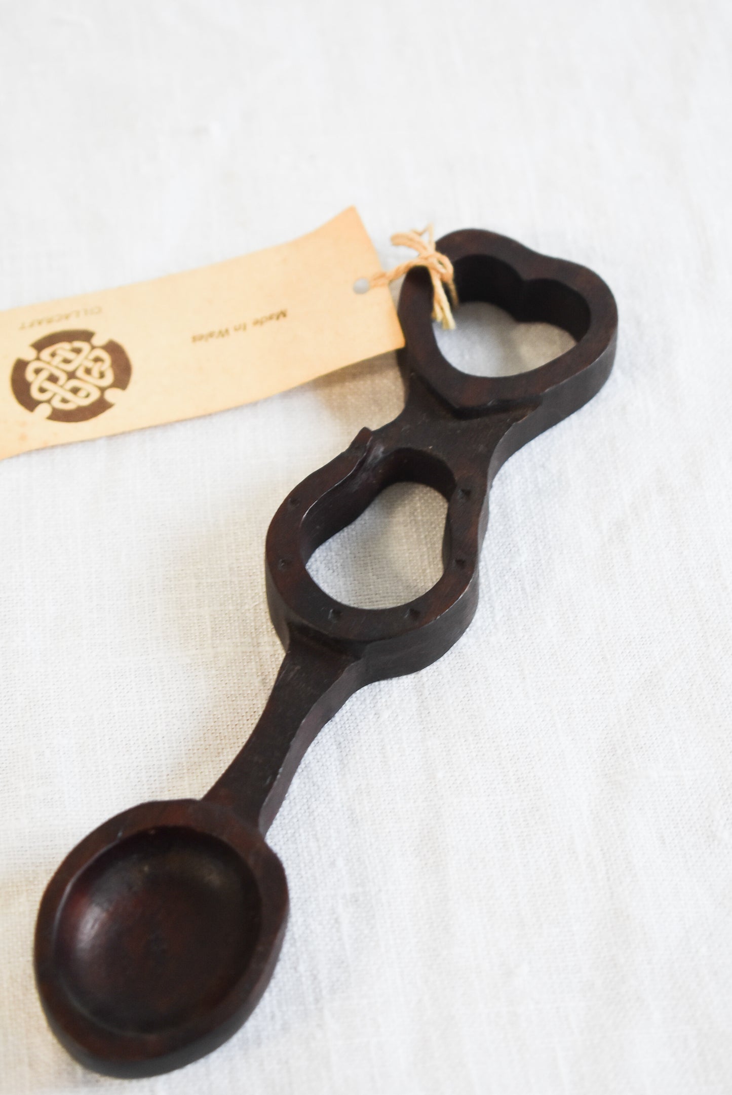 Gorgeous hand carved "Love Token" wooden spoon