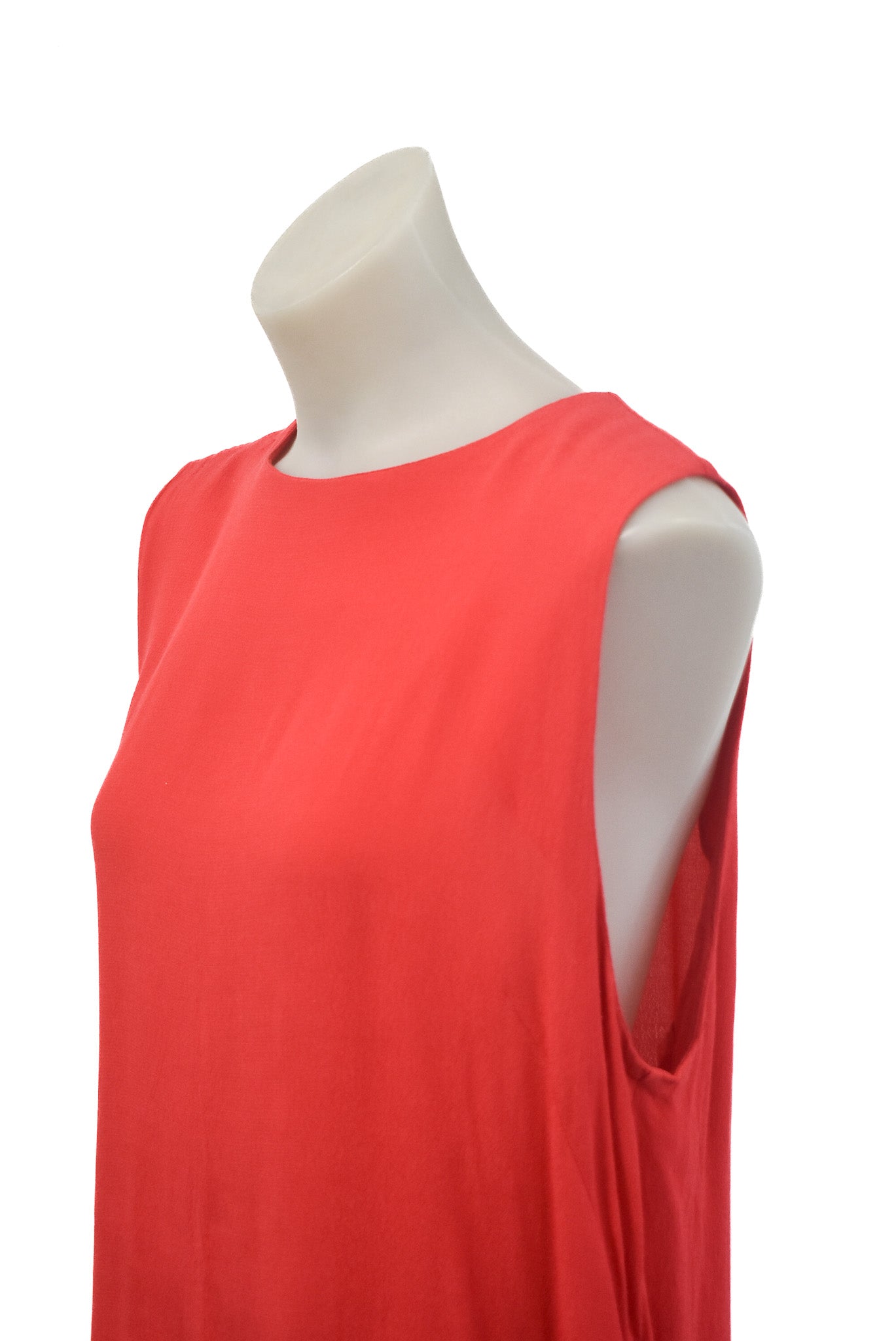 Stockholm Atelier & Other Stories, red high neck flowy vest top, 12/14