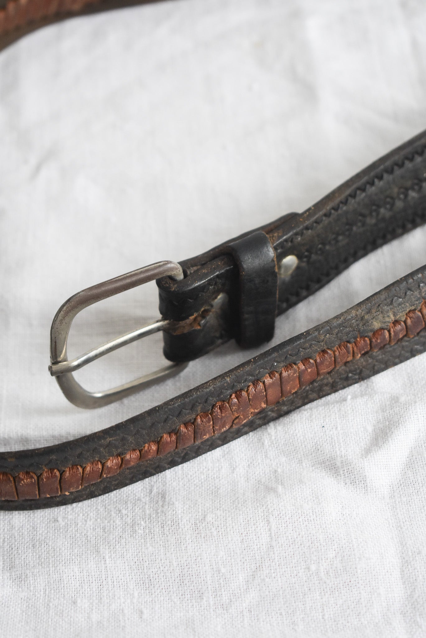 Vintage genuine leather belt