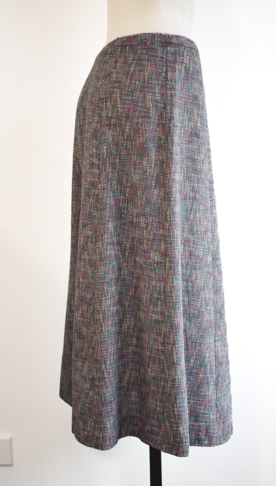 Multicolour tweed skirt, S/M