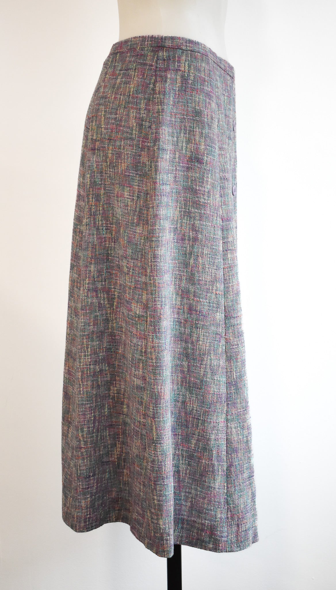 Multicolour tweed skirt, S/M