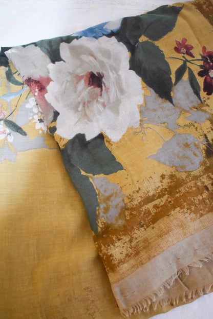 Fall vibes floral shawl