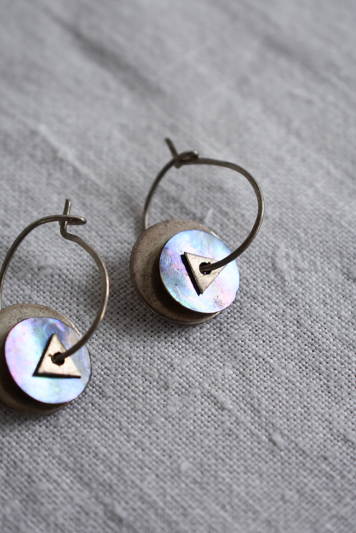 Sterling silver Paua earrings