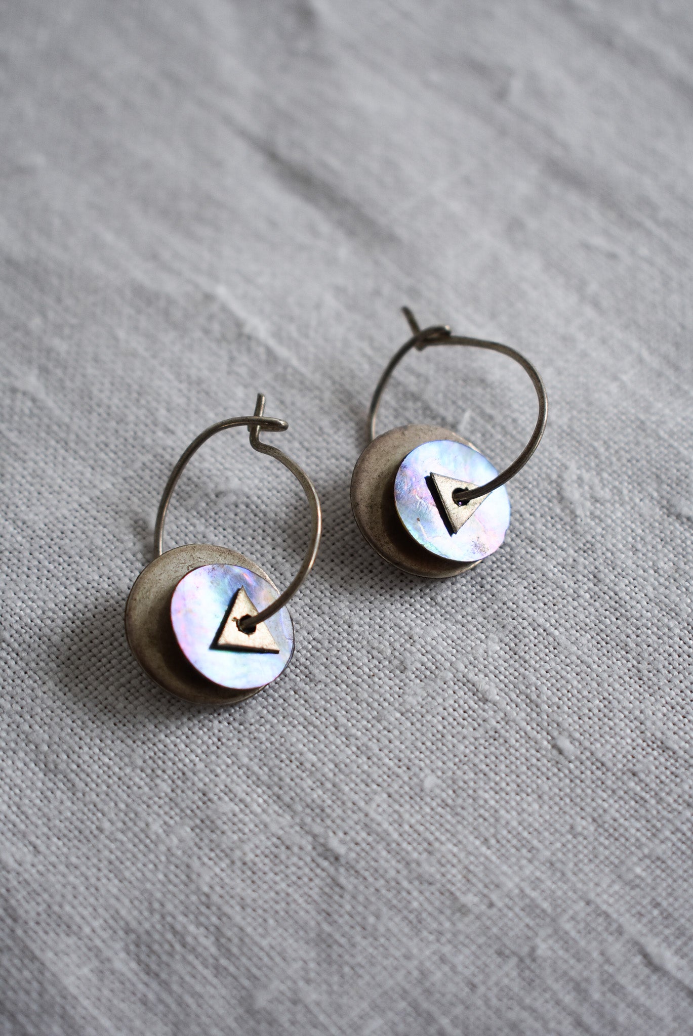 Sterling silver Paua earrings