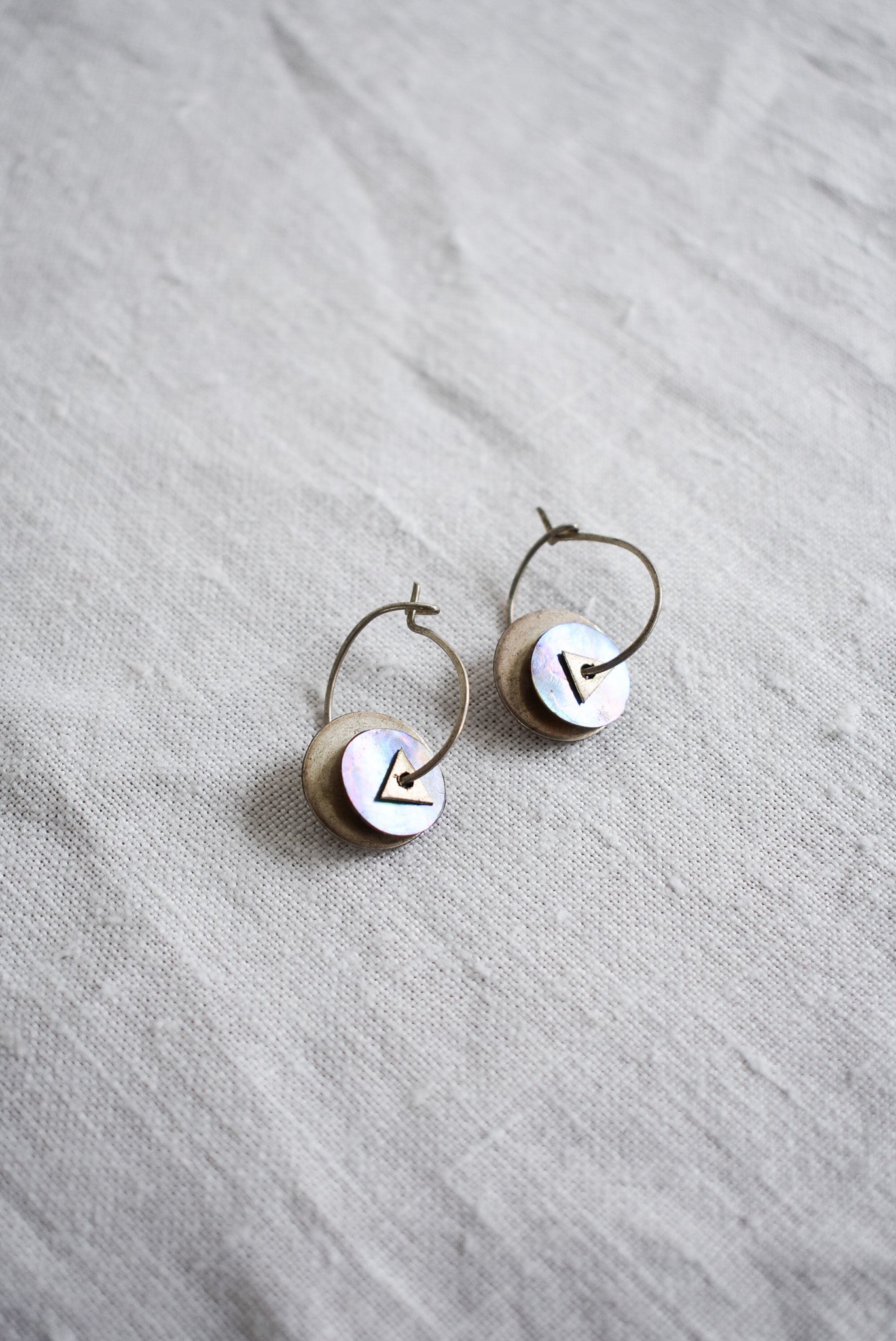 Sterling silver Paua earrings