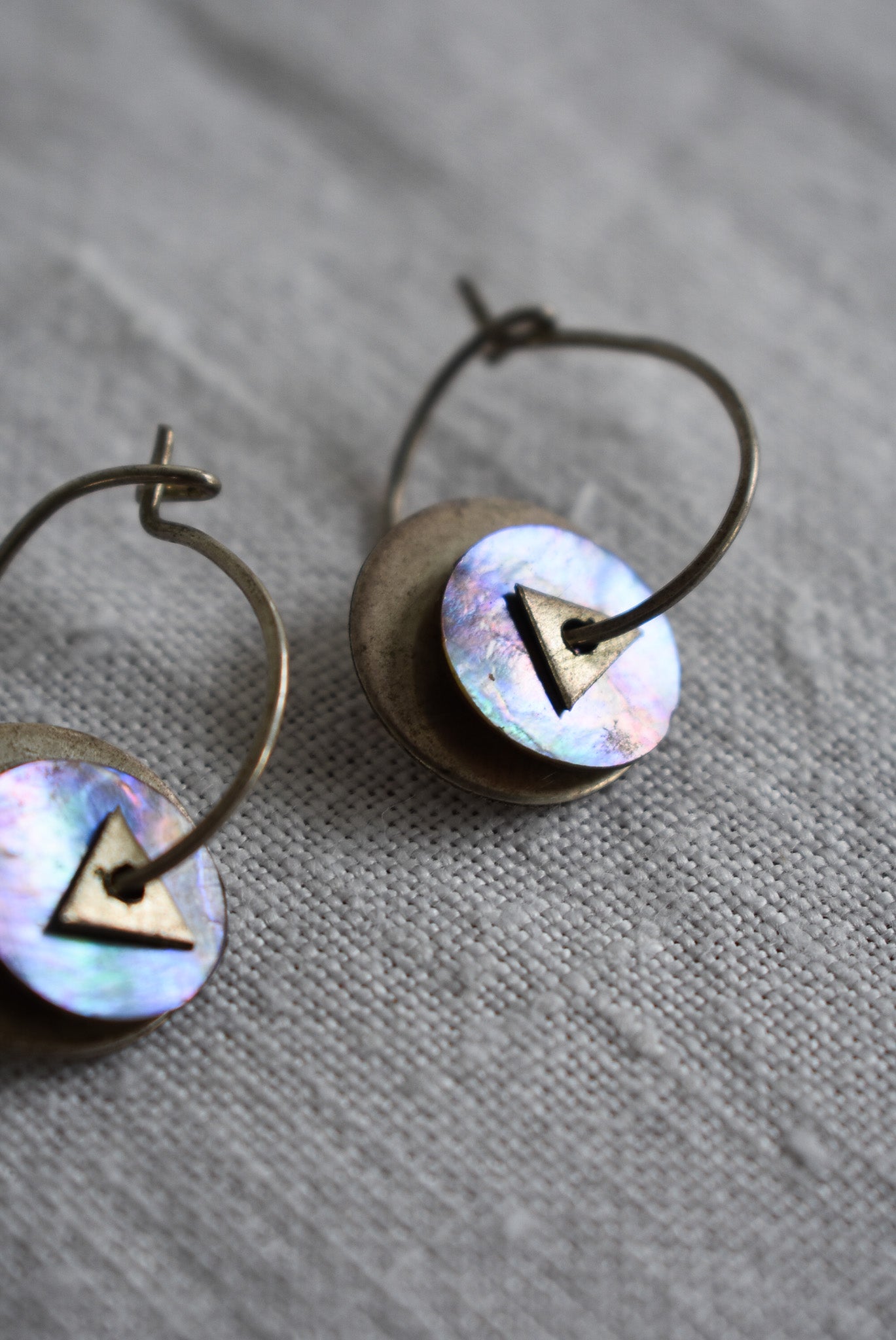 Sterling silver Paua earrings