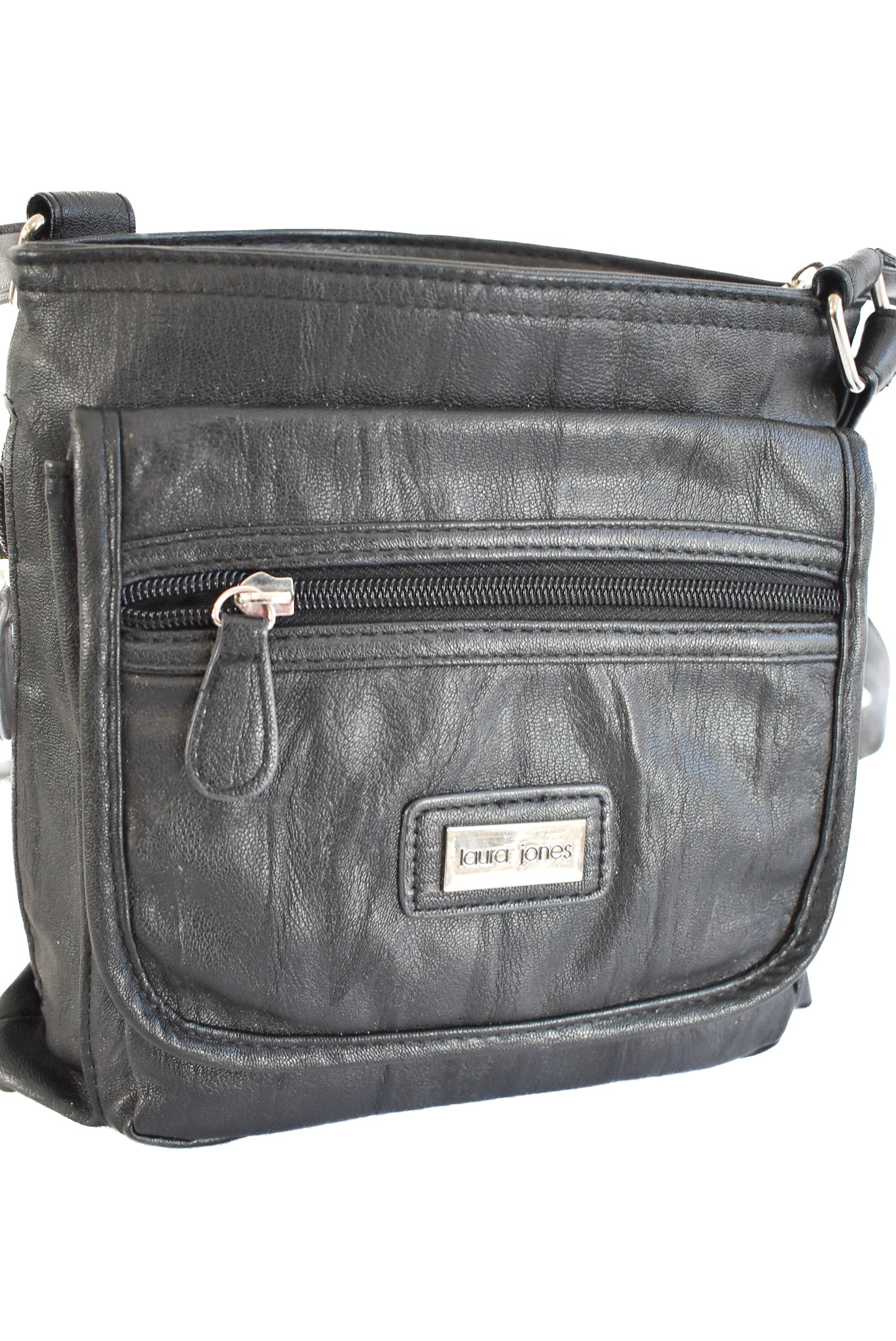 Laura Jones black extremely functional Handbag