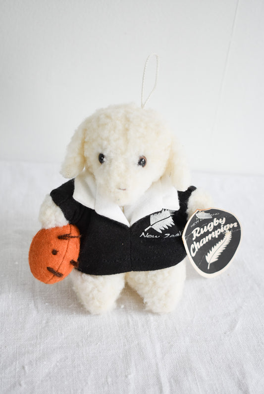 NZ Made Country Life rugby champ sheep teddy