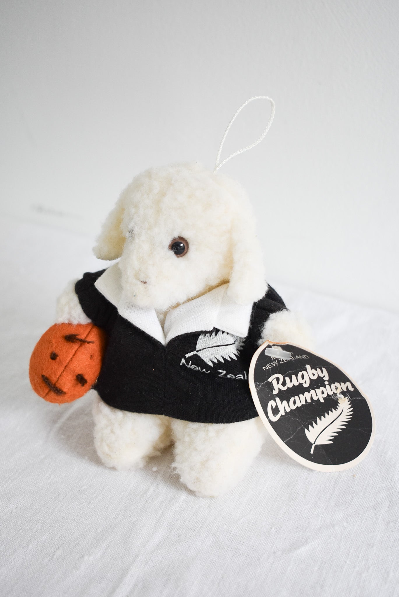 NZ Made Country Life rugby champ sheep teddy