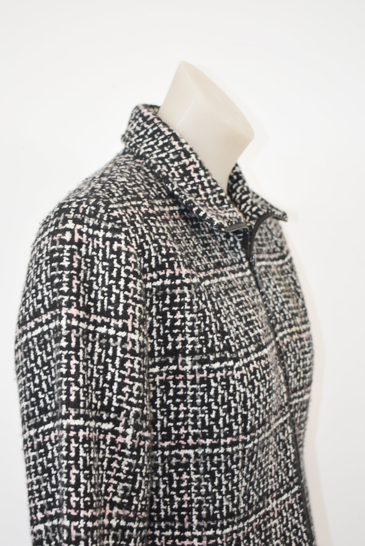 Charade tweed wool zip-up jacket Made in NZ, 12