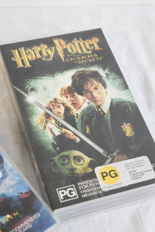 Harry Potter VHS tapes