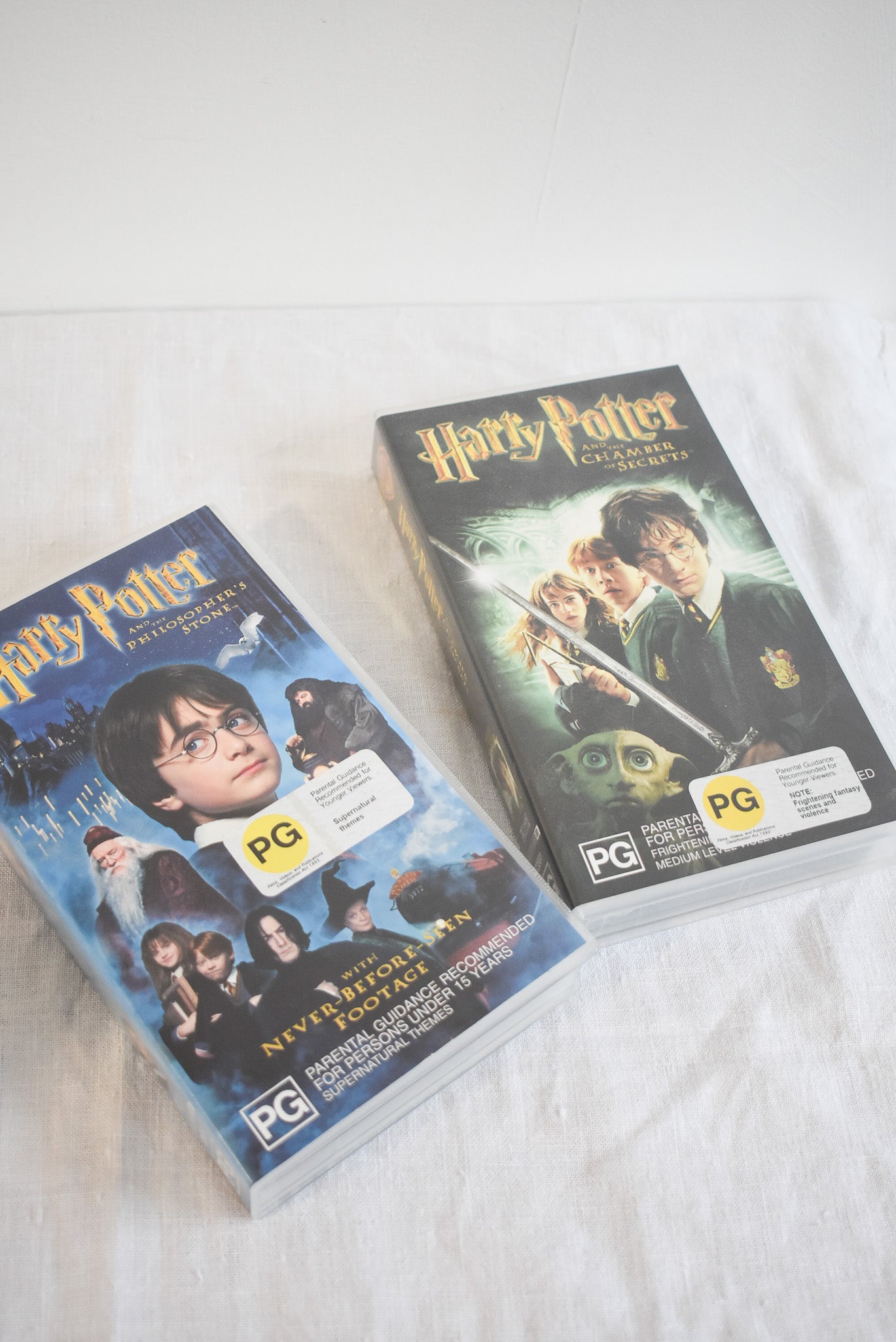 Harry Potter VHS tapes