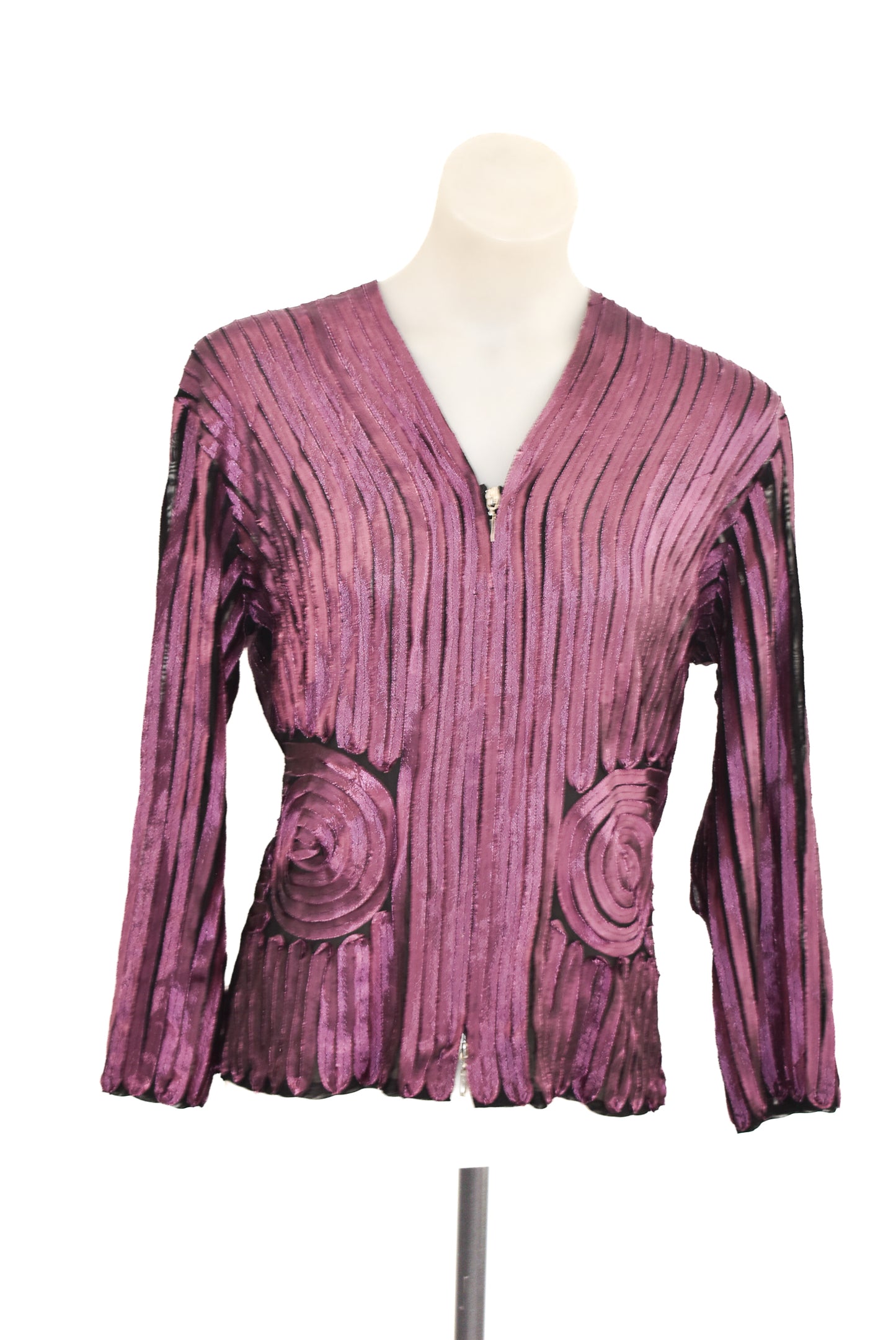 Glam NZ funky purple mesh jacket, S