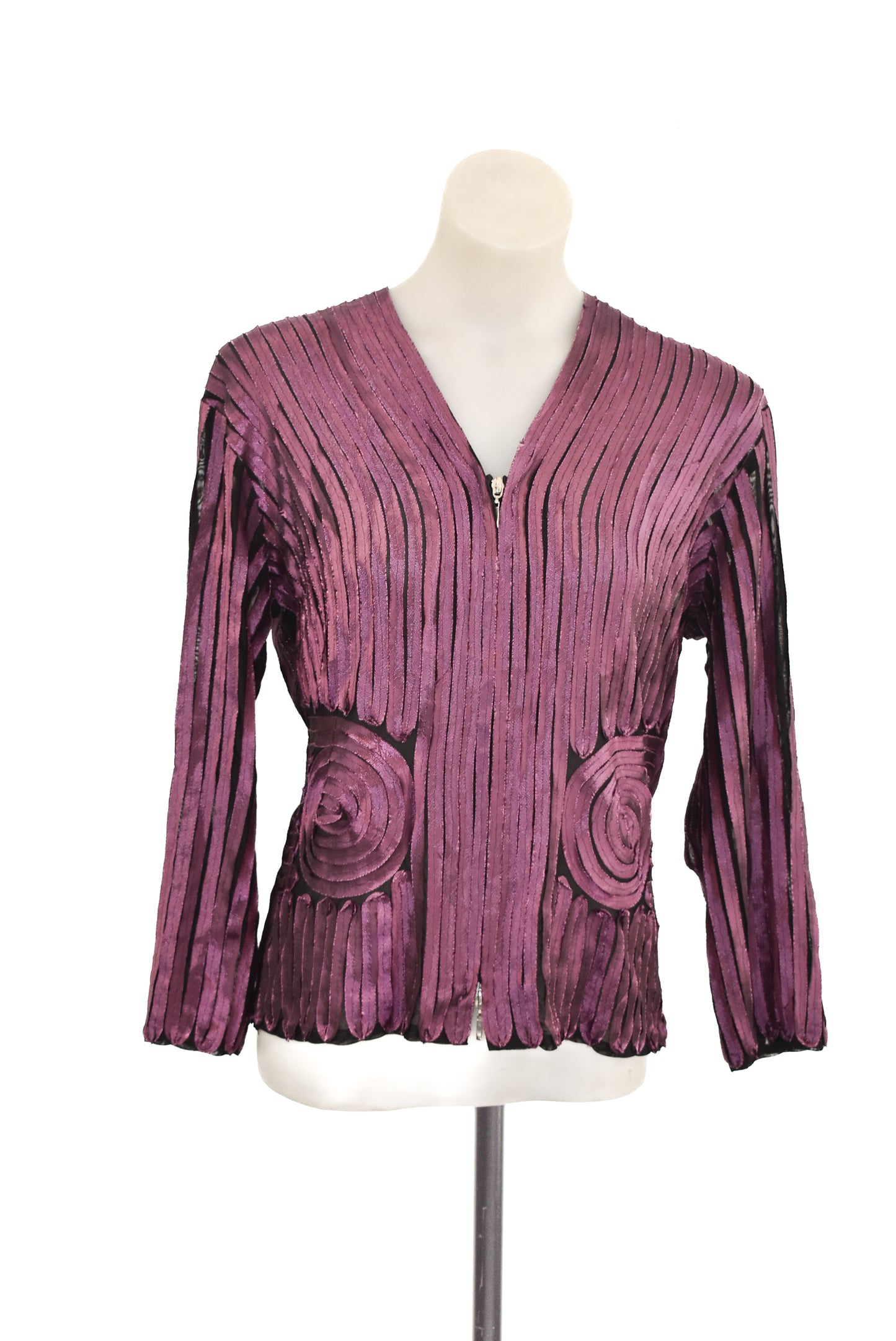 Glam NZ funky purple mesh jacket, S