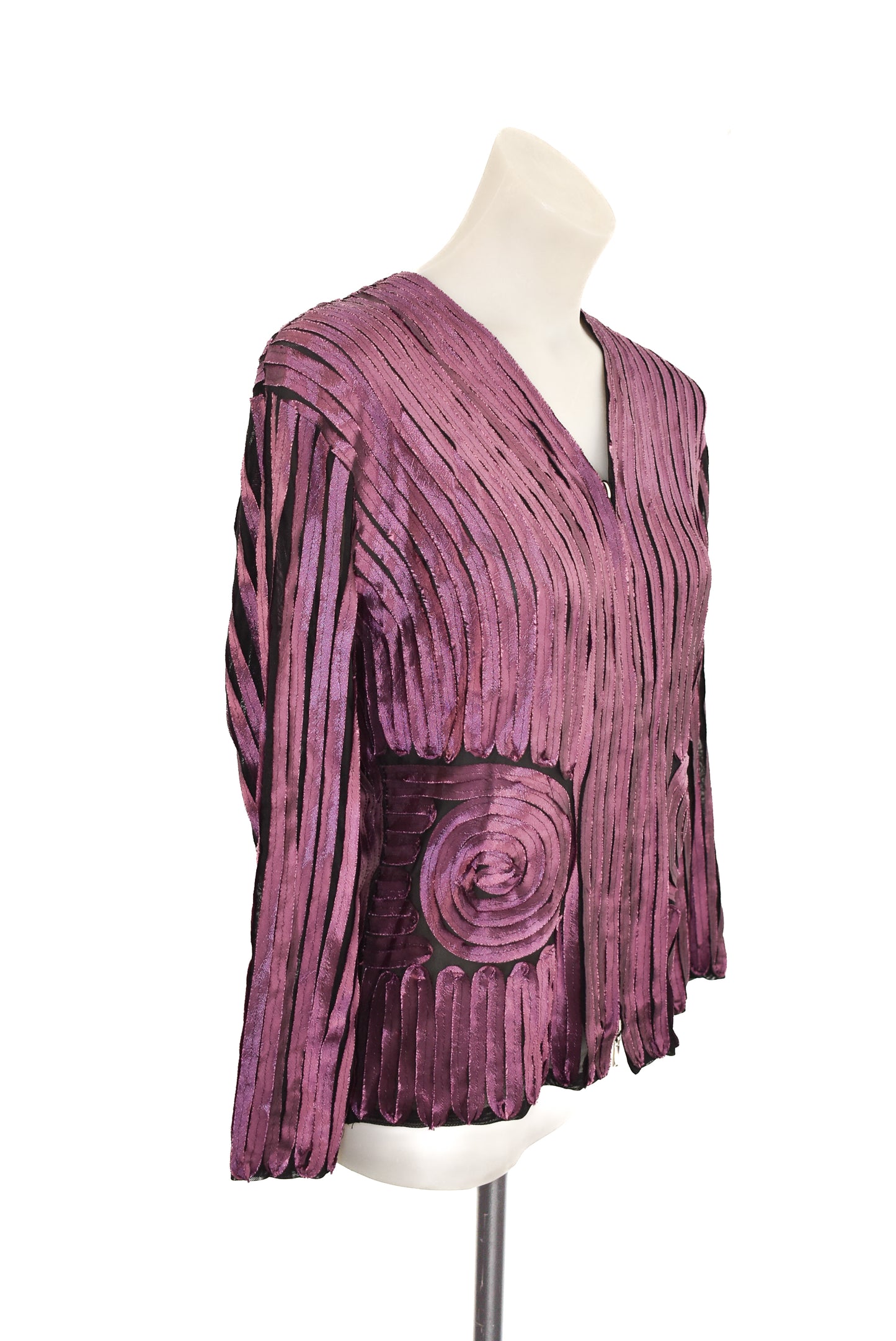 Glam NZ funky purple mesh jacket, S