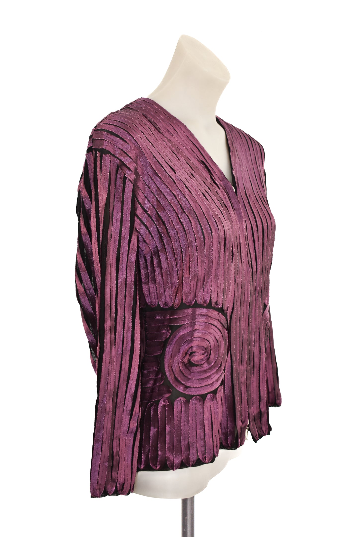 Glam NZ funky purple mesh jacket, S