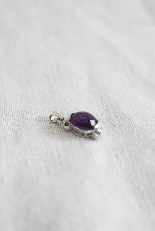 Silver + Amethyst pendant