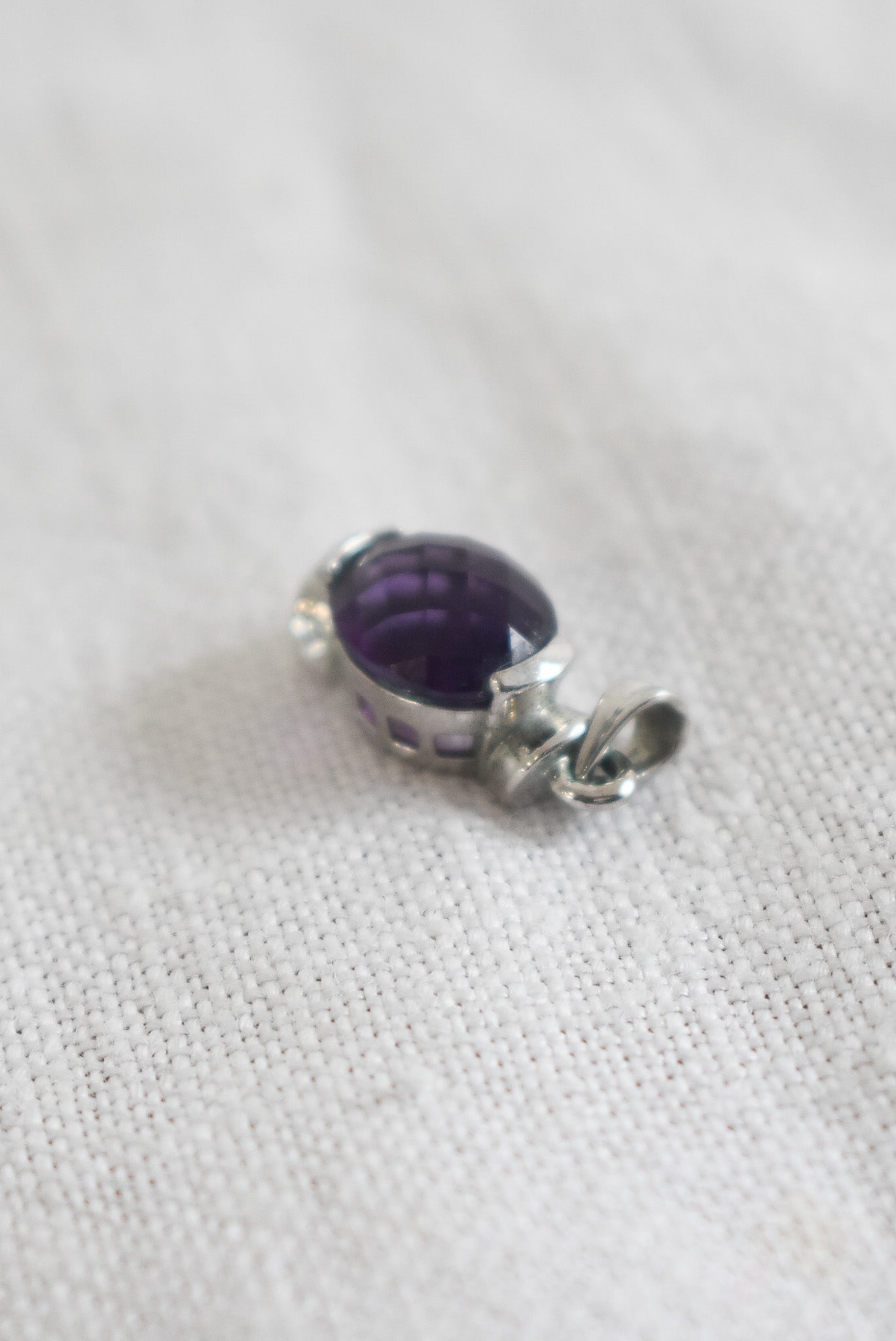 Silver + Amethyst pendant