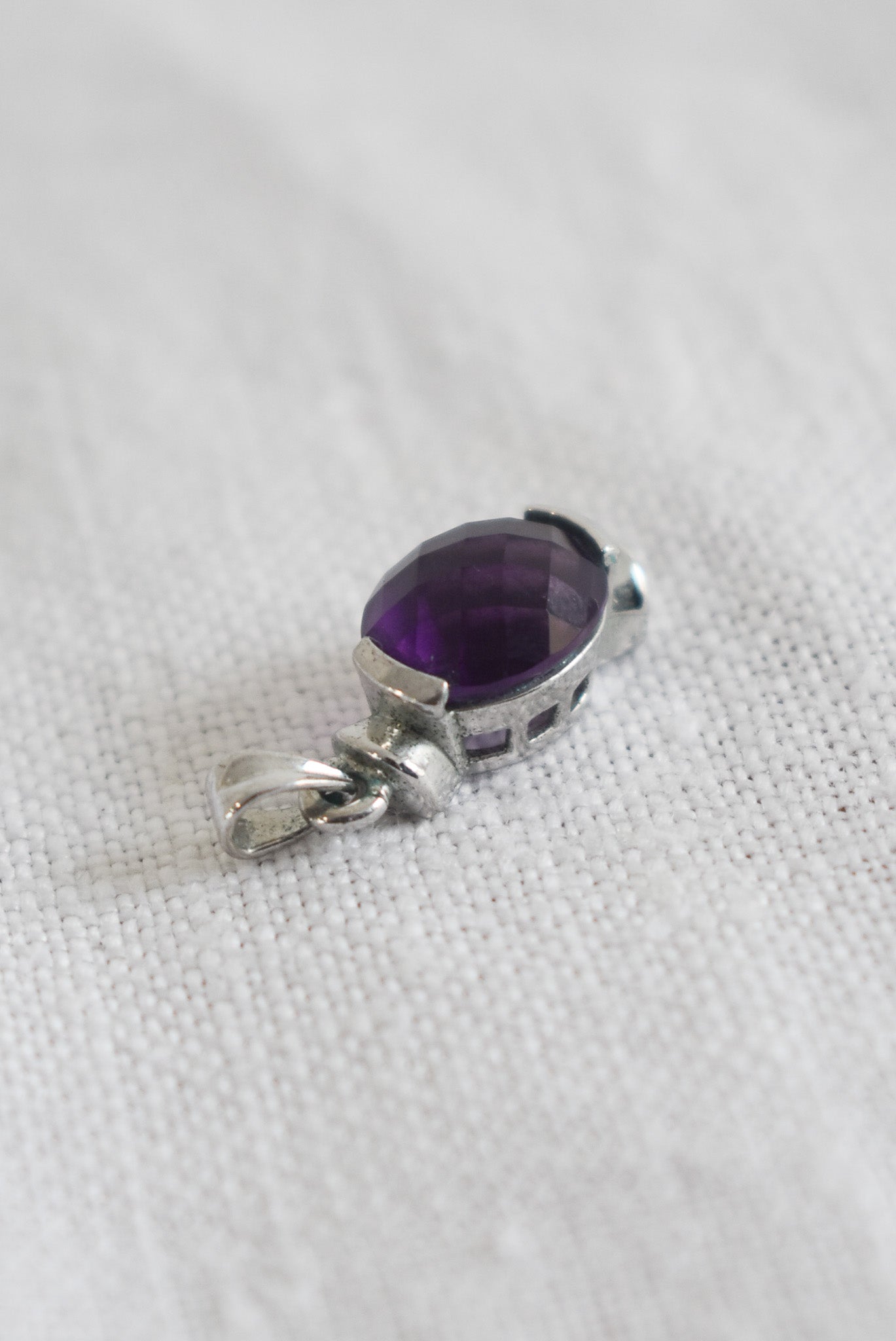 Silver + Amethyst pendant