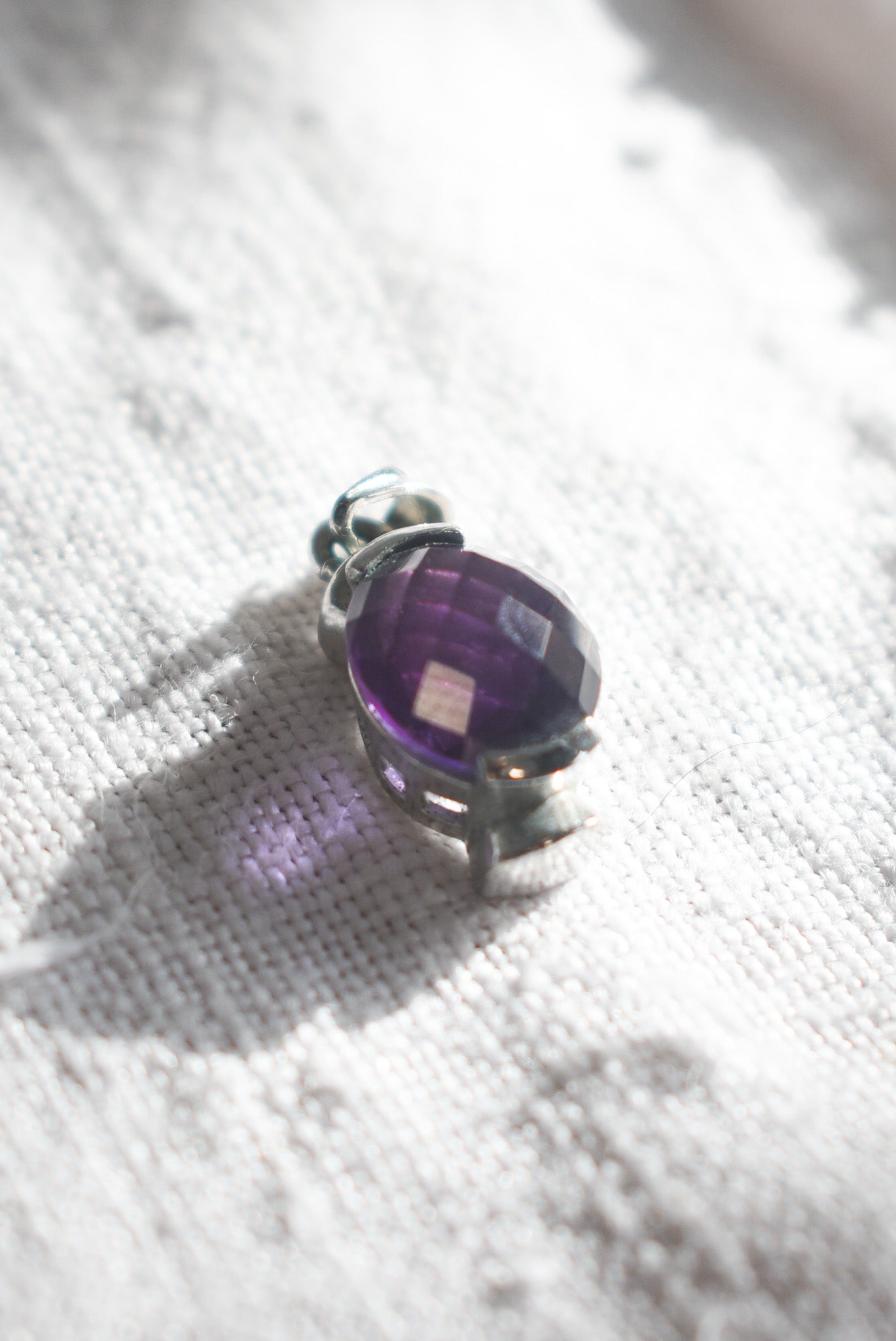 Silver + Amethyst pendant