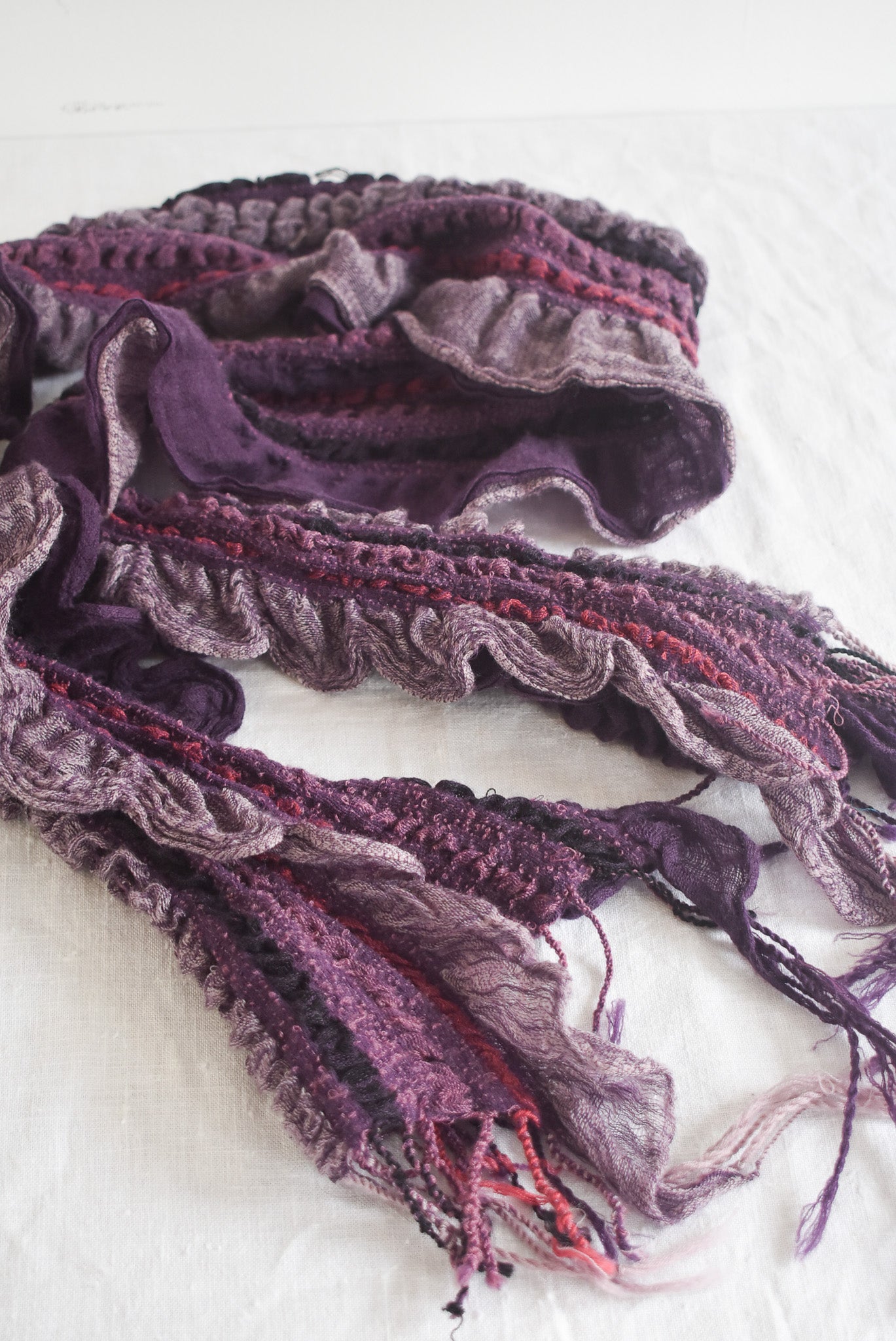 Funky purple scarf