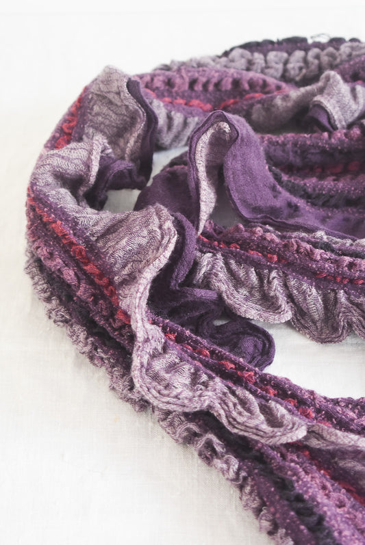 Funky purple scarf