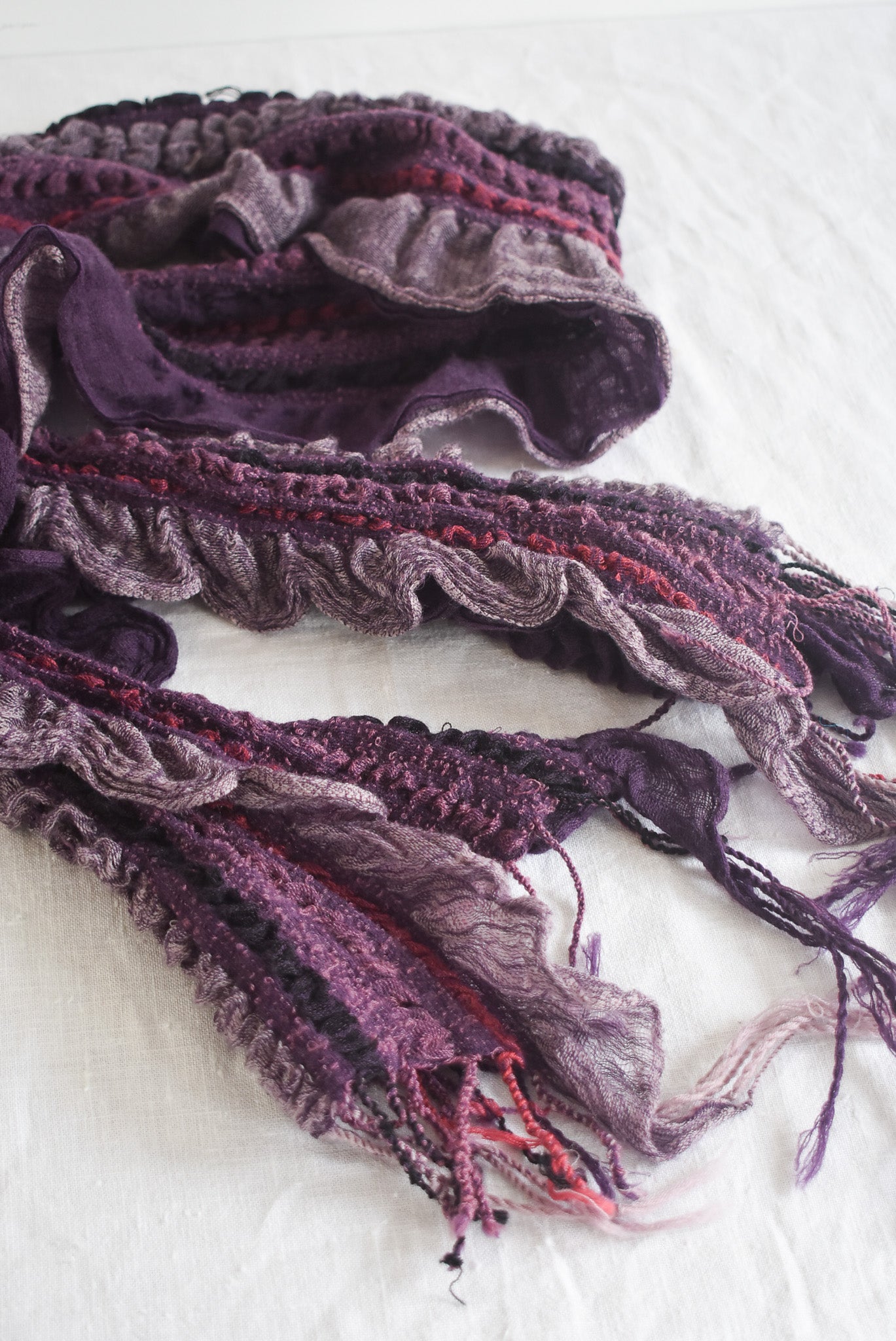 Funky purple scarf