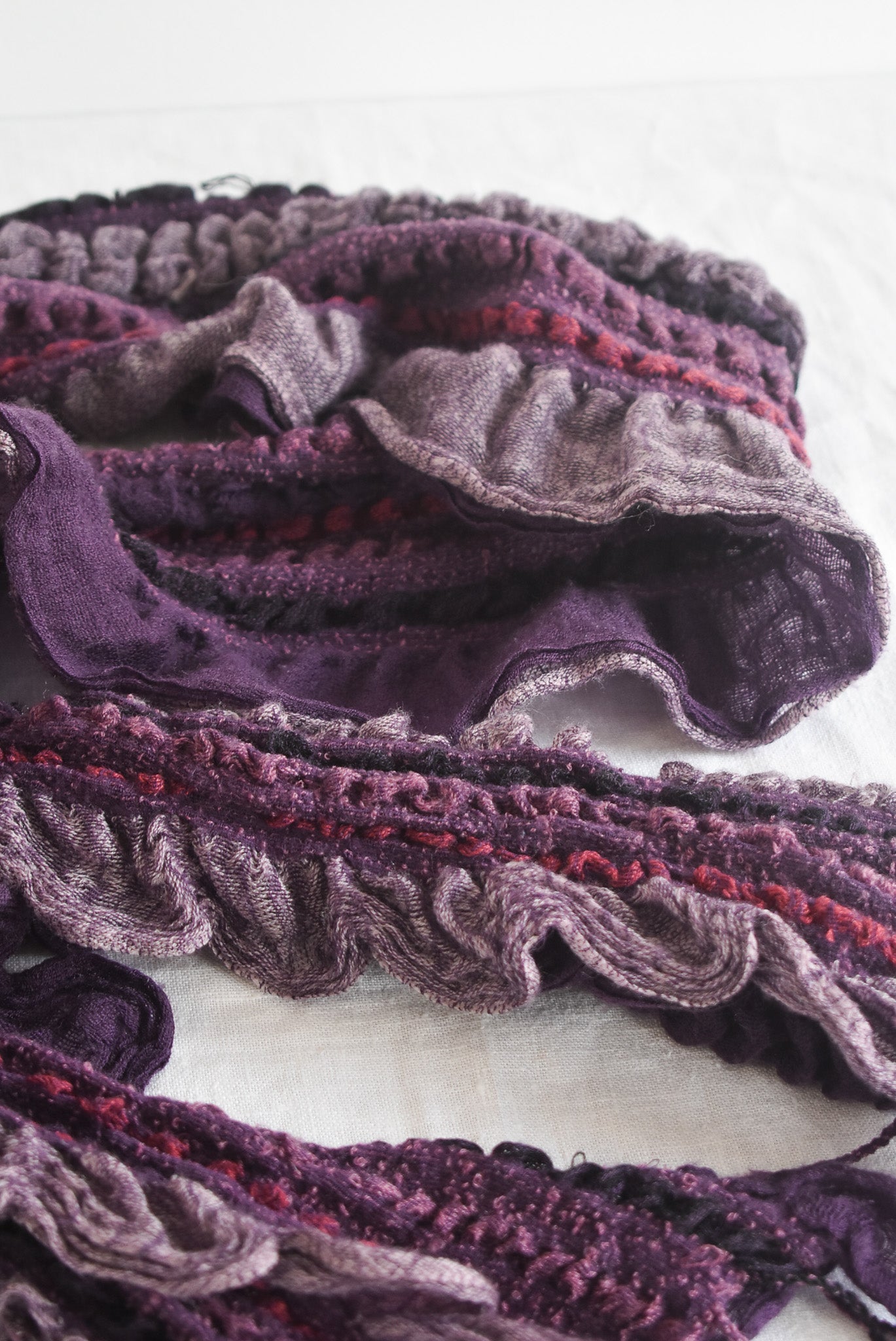 Funky purple scarf